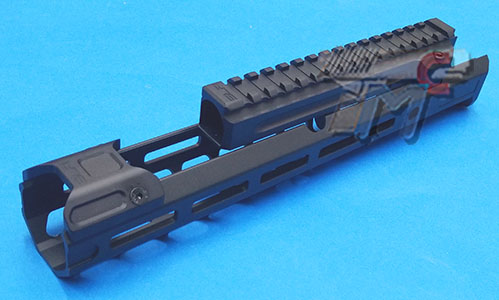 SLR Airsoftworks 11.2inch Light M-LOK EXT Extended Handguard Rail for Tokyo Marui AKM GBB (Black) (By Dytac) Pre-Order - Click Image to Close